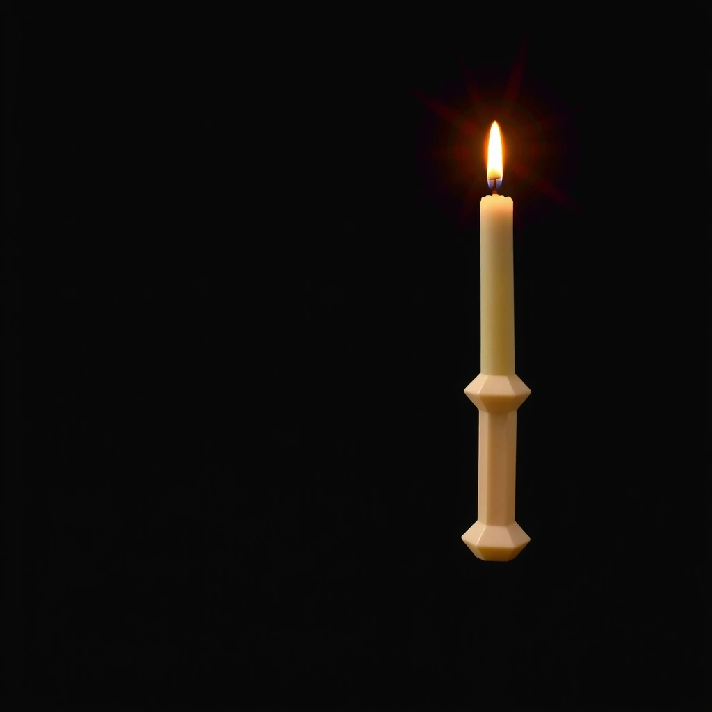 Abstract geometric candlesticks